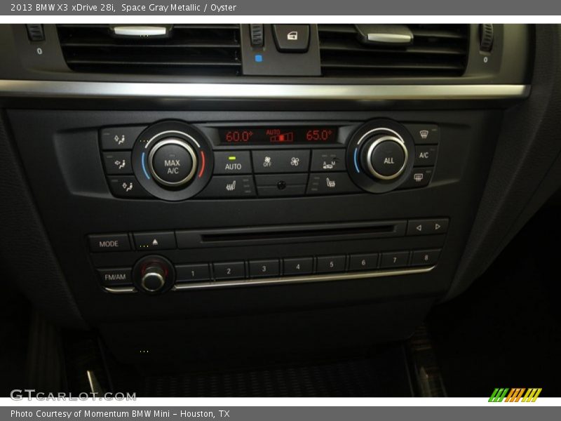 Space Gray Metallic / Oyster 2013 BMW X3 xDrive 28i