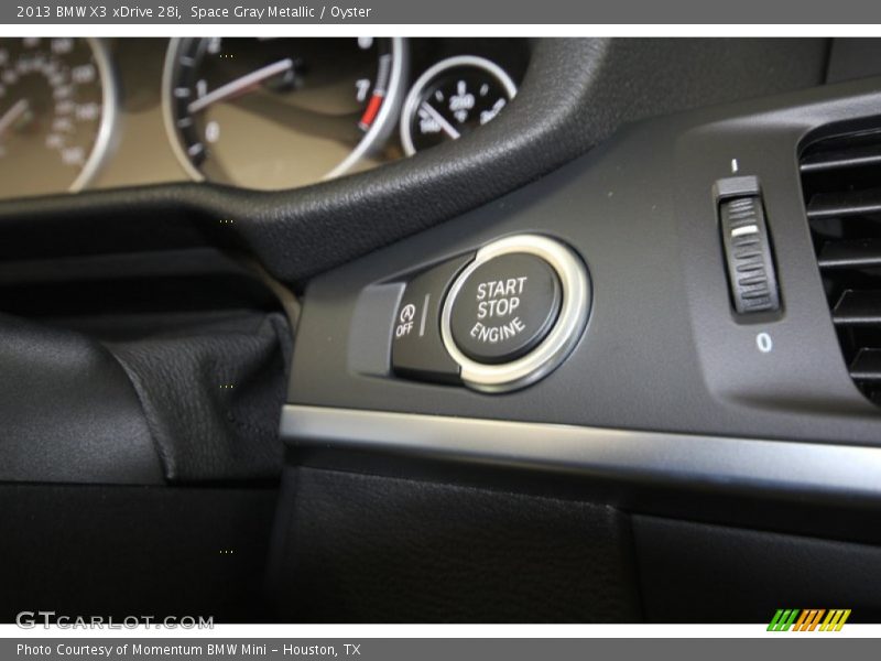 Space Gray Metallic / Oyster 2013 BMW X3 xDrive 28i