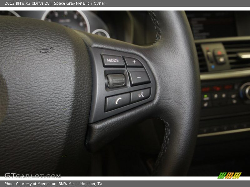 Space Gray Metallic / Oyster 2013 BMW X3 xDrive 28i