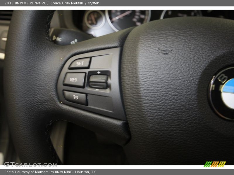 Space Gray Metallic / Oyster 2013 BMW X3 xDrive 28i