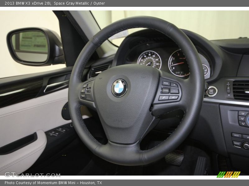 Space Gray Metallic / Oyster 2013 BMW X3 xDrive 28i
