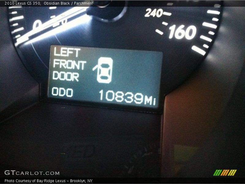 Obsidian Black / Parchment 2010 Lexus GS 350
