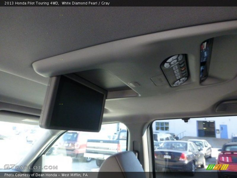 White Diamond Pearl / Gray 2013 Honda Pilot Touring 4WD