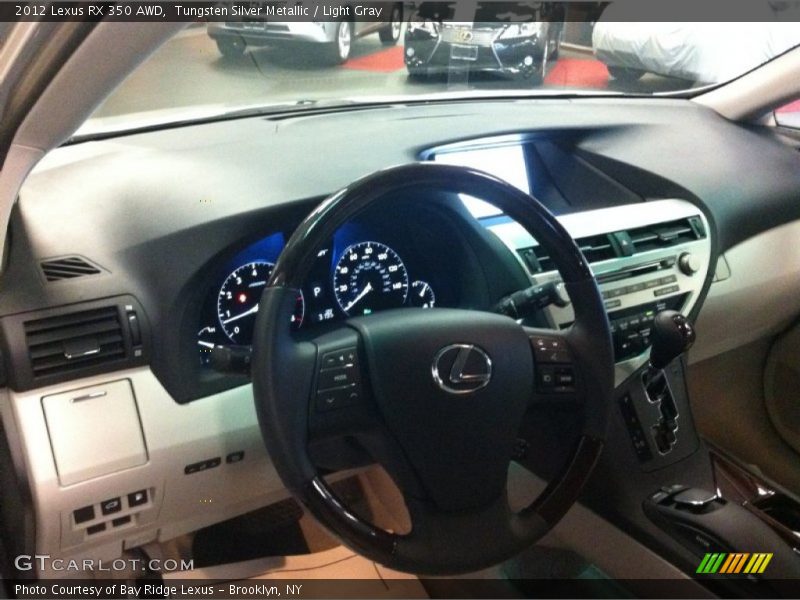 Tungsten Silver Metallic / Light Gray 2012 Lexus RX 350 AWD