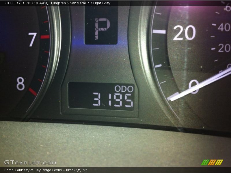 Tungsten Silver Metallic / Light Gray 2012 Lexus RX 350 AWD