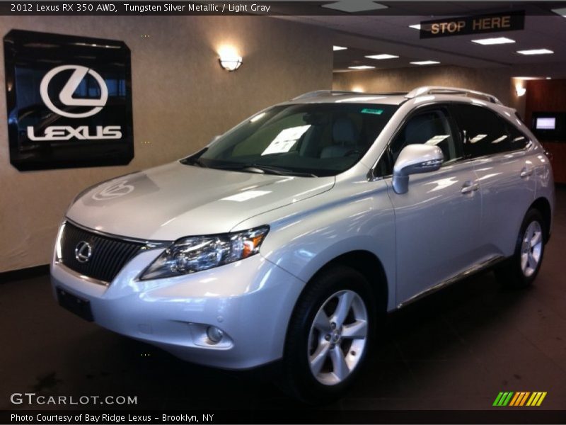 Tungsten Silver Metallic / Light Gray 2012 Lexus RX 350 AWD