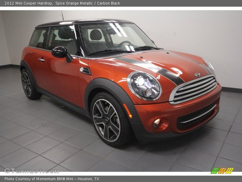 Spice Orange Metallic / Carbon Black 2012 Mini Cooper Hardtop