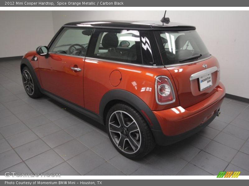 Spice Orange Metallic / Carbon Black 2012 Mini Cooper Hardtop