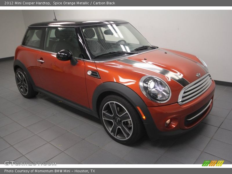 Spice Orange Metallic / Carbon Black 2012 Mini Cooper Hardtop