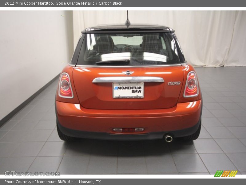 Spice Orange Metallic / Carbon Black 2012 Mini Cooper Hardtop