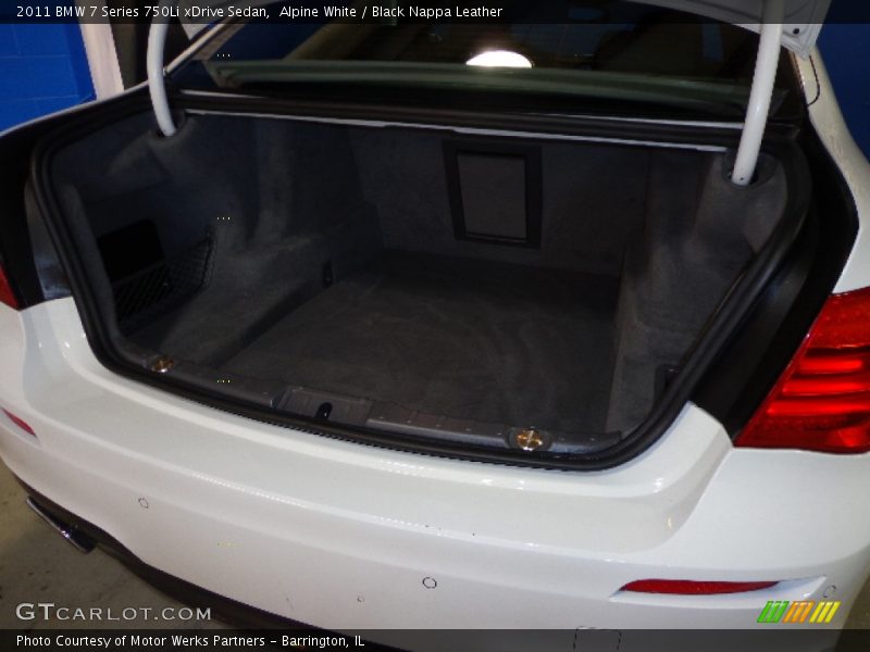 Alpine White / Black Nappa Leather 2011 BMW 7 Series 750Li xDrive Sedan