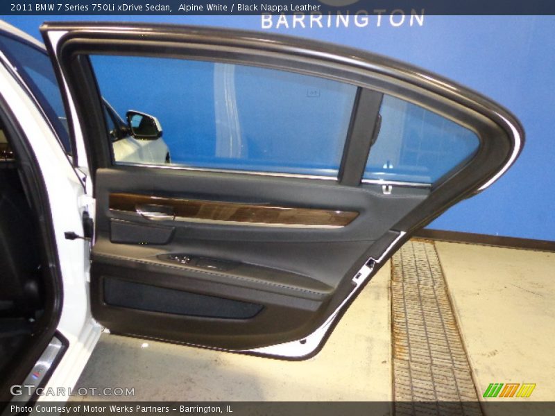 Alpine White / Black Nappa Leather 2011 BMW 7 Series 750Li xDrive Sedan