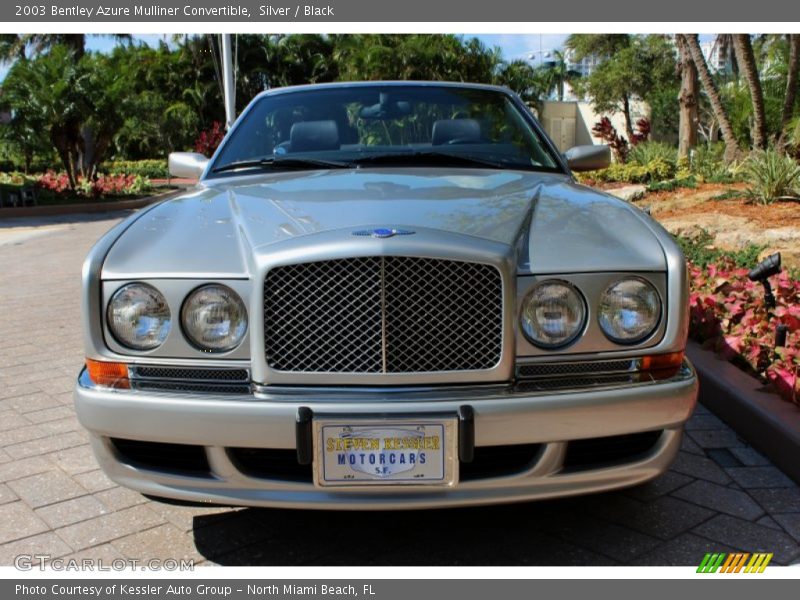 Silver / Black 2003 Bentley Azure Mulliner Convertible