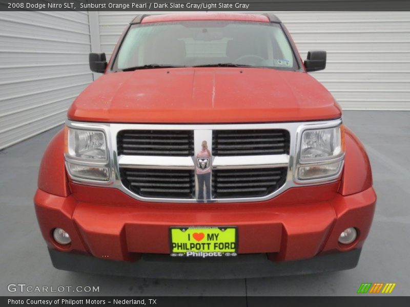 Sunburst Orange Pearl / Dark Slate Gray/Light Slate Gray 2008 Dodge Nitro SLT