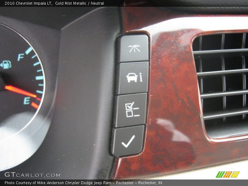 Gold Mist Metallic / Neutral 2010 Chevrolet Impala LT