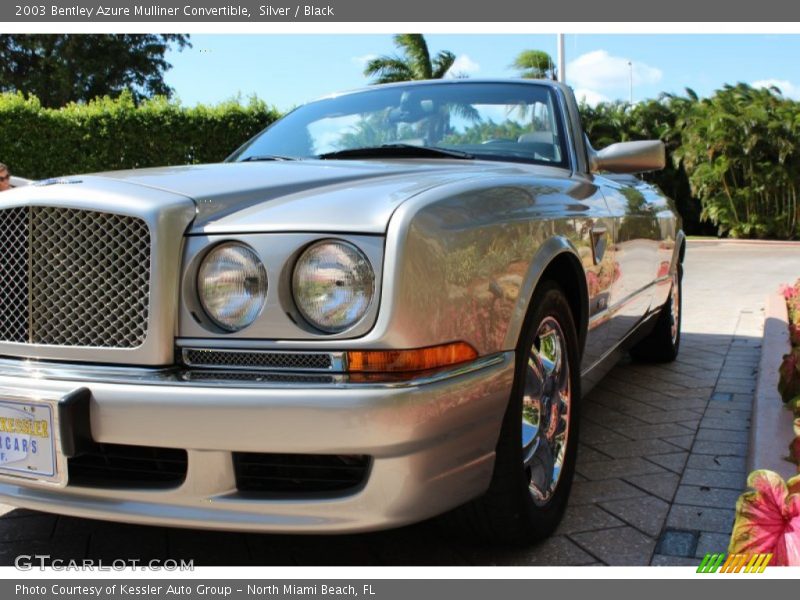 Silver / Black 2003 Bentley Azure Mulliner Convertible