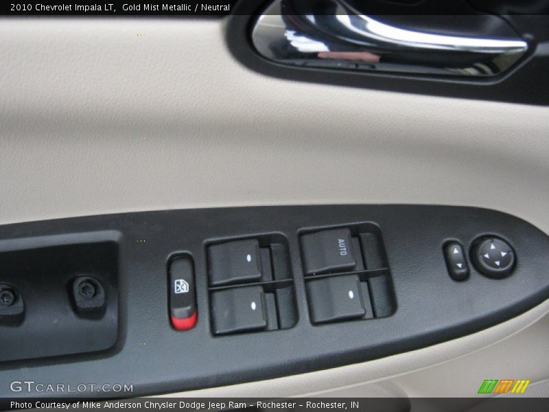 Gold Mist Metallic / Neutral 2010 Chevrolet Impala LT