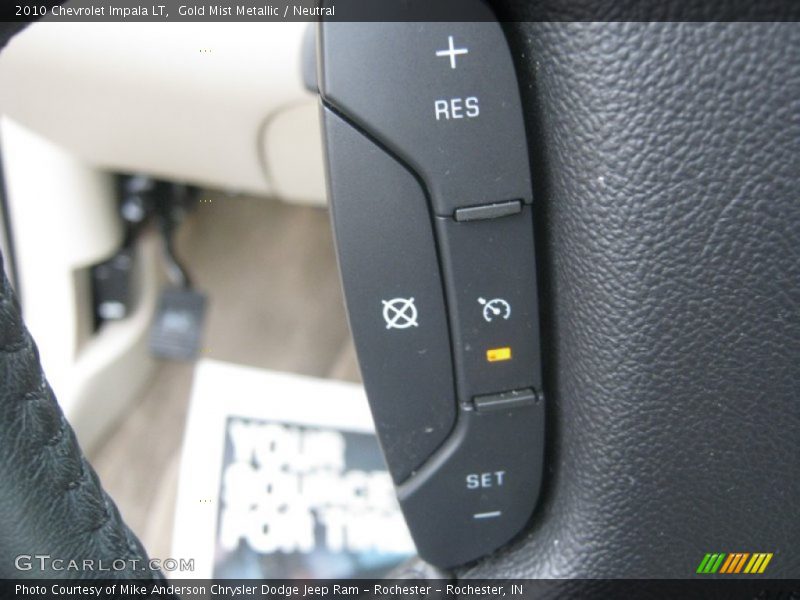 Gold Mist Metallic / Neutral 2010 Chevrolet Impala LT