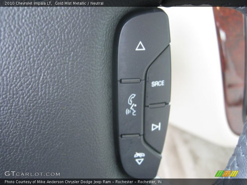 Gold Mist Metallic / Neutral 2010 Chevrolet Impala LT