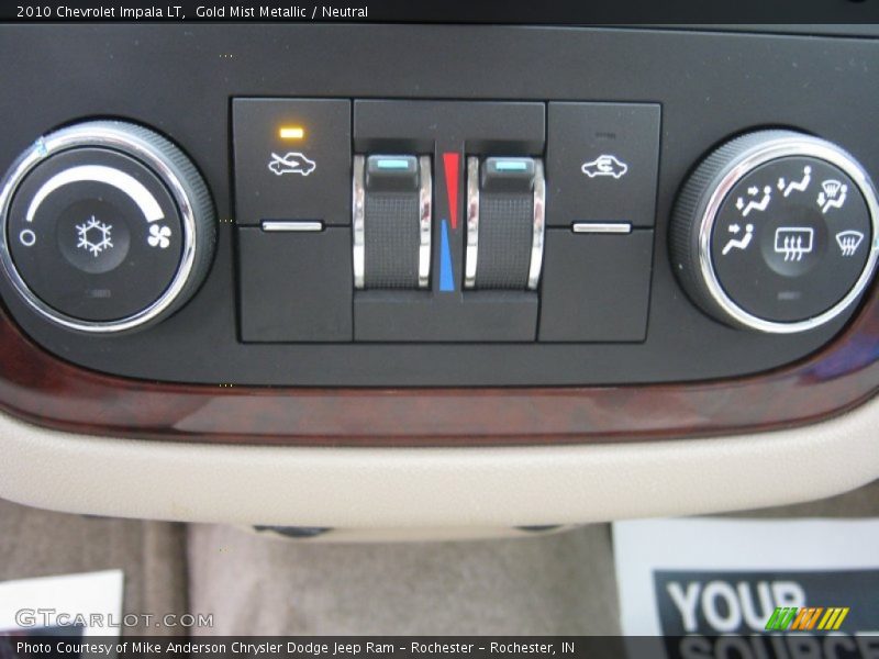 Gold Mist Metallic / Neutral 2010 Chevrolet Impala LT