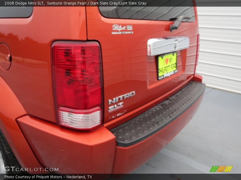 Sunburst Orange Pearl / Dark Slate Gray/Light Slate Gray 2008 Dodge Nitro SLT