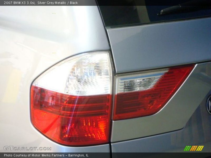 Silver Grey Metallic / Black 2007 BMW X3 3.0si