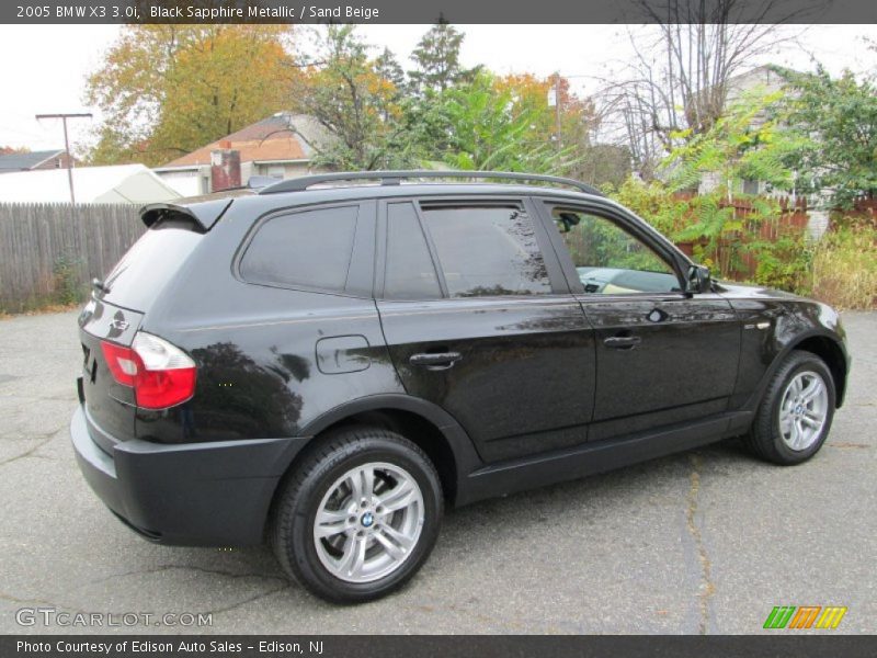 Black Sapphire Metallic / Sand Beige 2005 BMW X3 3.0i
