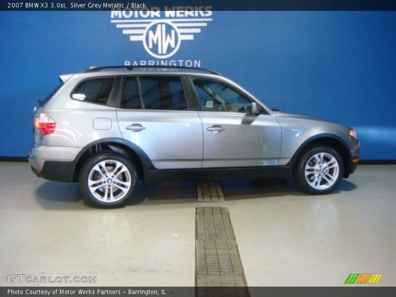 Silver Grey Metallic / Black 2007 BMW X3 3.0si