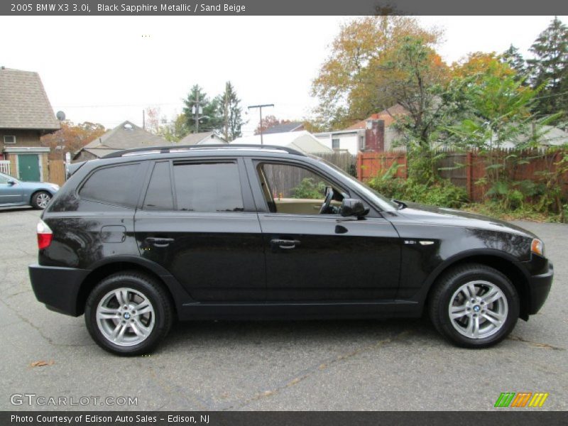 Black Sapphire Metallic / Sand Beige 2005 BMW X3 3.0i