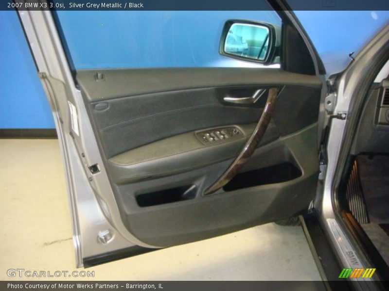 Silver Grey Metallic / Black 2007 BMW X3 3.0si