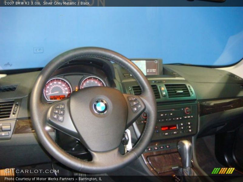 Silver Grey Metallic / Black 2007 BMW X3 3.0si