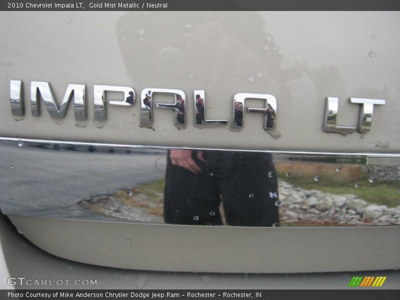 Gold Mist Metallic / Neutral 2010 Chevrolet Impala LT