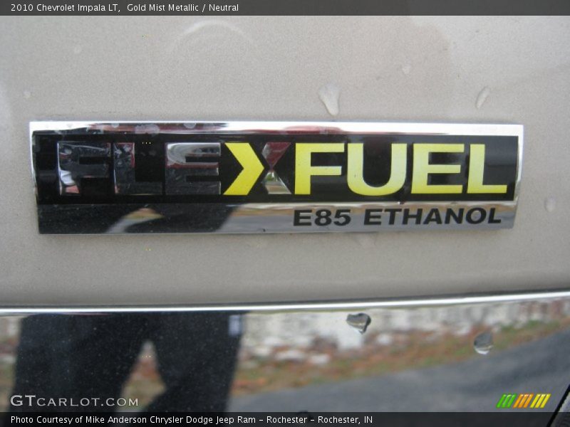 Gold Mist Metallic / Neutral 2010 Chevrolet Impala LT
