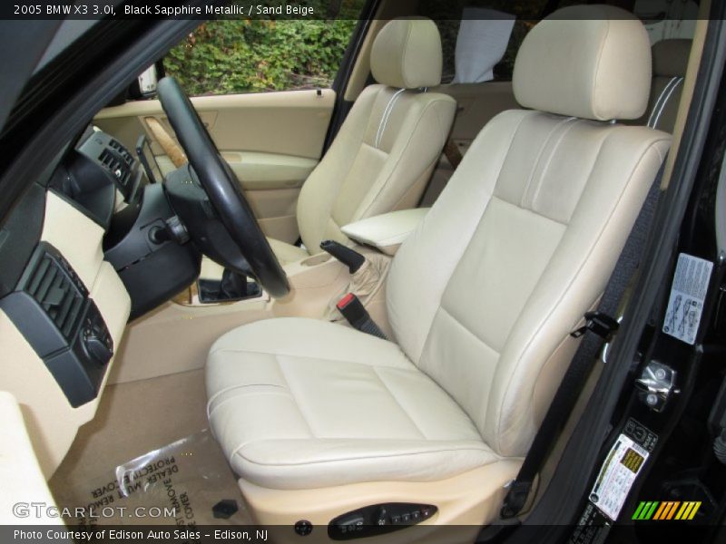 Front Seat of 2005 X3 3.0i