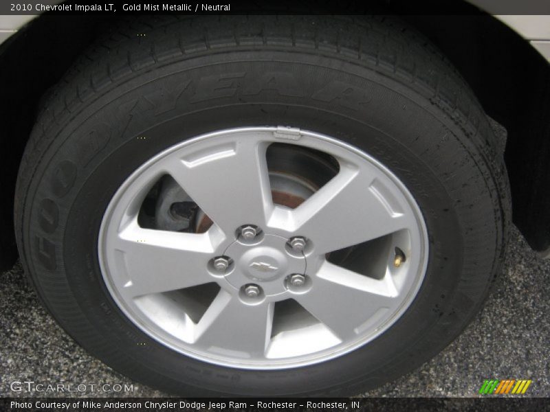 Gold Mist Metallic / Neutral 2010 Chevrolet Impala LT