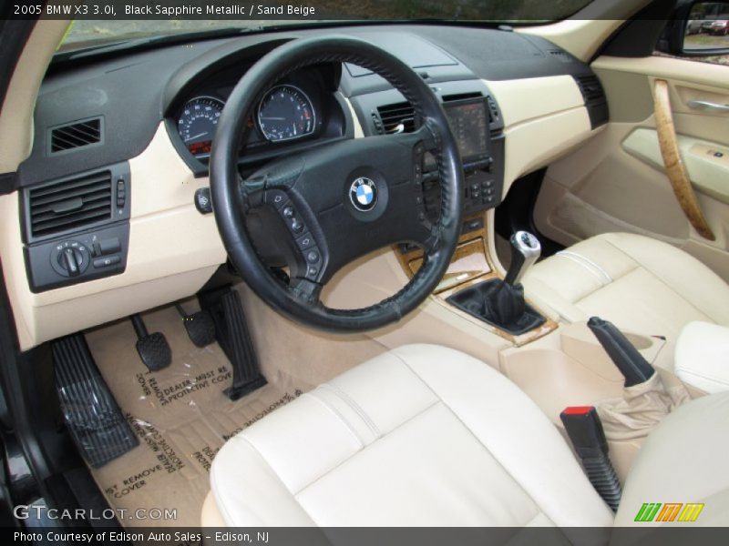 Sand Beige Interior - 2005 X3 3.0i 