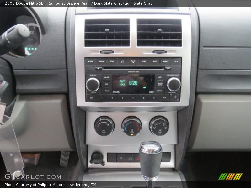 Sunburst Orange Pearl / Dark Slate Gray/Light Slate Gray 2008 Dodge Nitro SLT