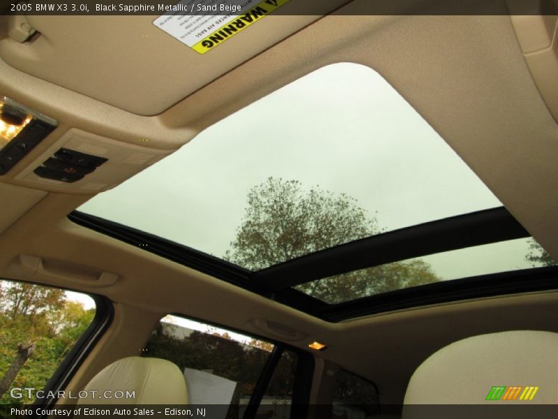 Sunroof of 2005 X3 3.0i