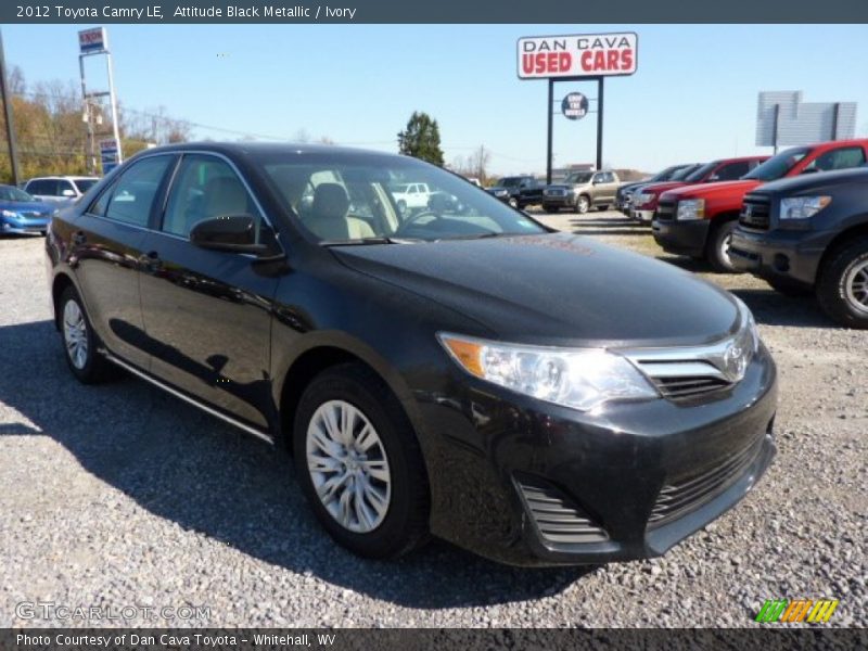 Attitude Black Metallic / Ivory 2012 Toyota Camry LE
