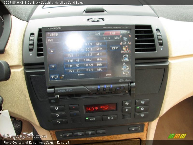 Controls of 2005 X3 3.0i