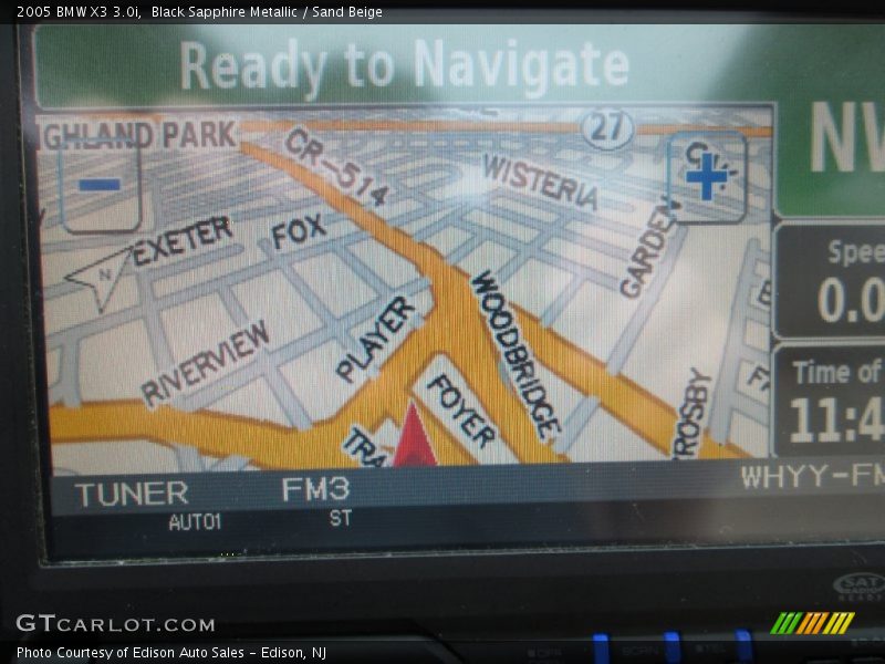 Navigation of 2005 X3 3.0i