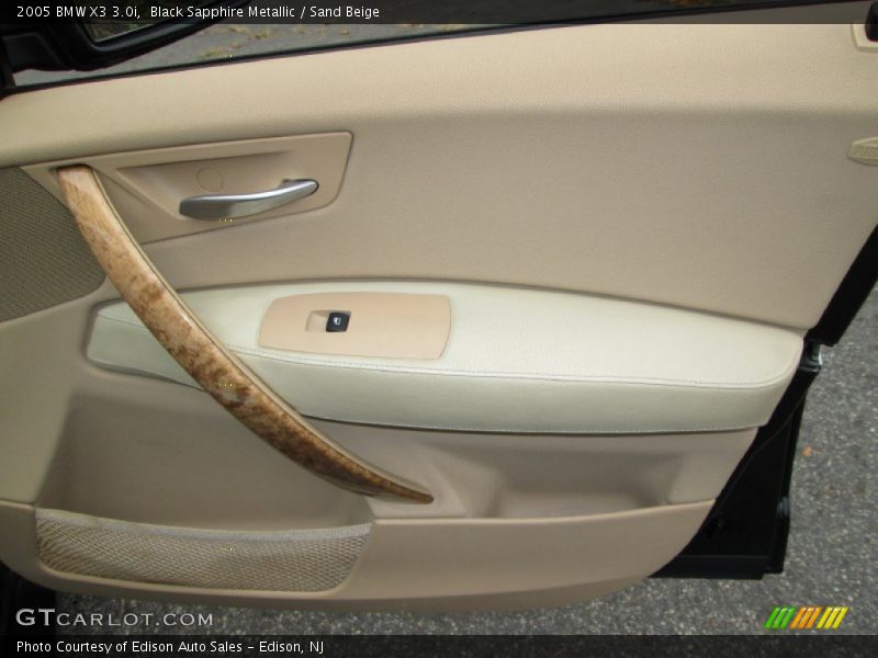 Black Sapphire Metallic / Sand Beige 2005 BMW X3 3.0i