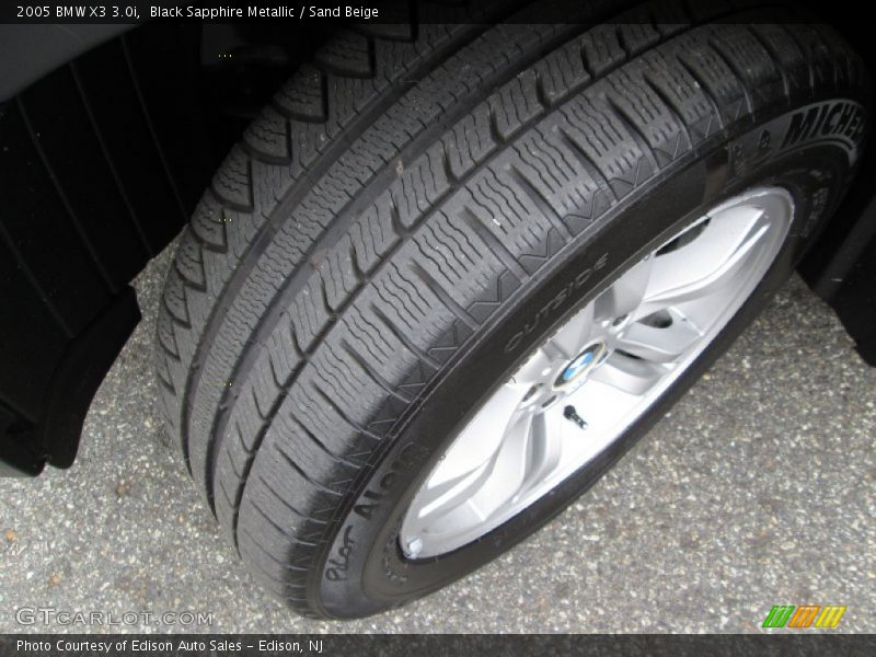 Black Sapphire Metallic / Sand Beige 2005 BMW X3 3.0i