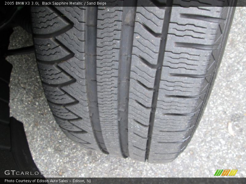 Black Sapphire Metallic / Sand Beige 2005 BMW X3 3.0i