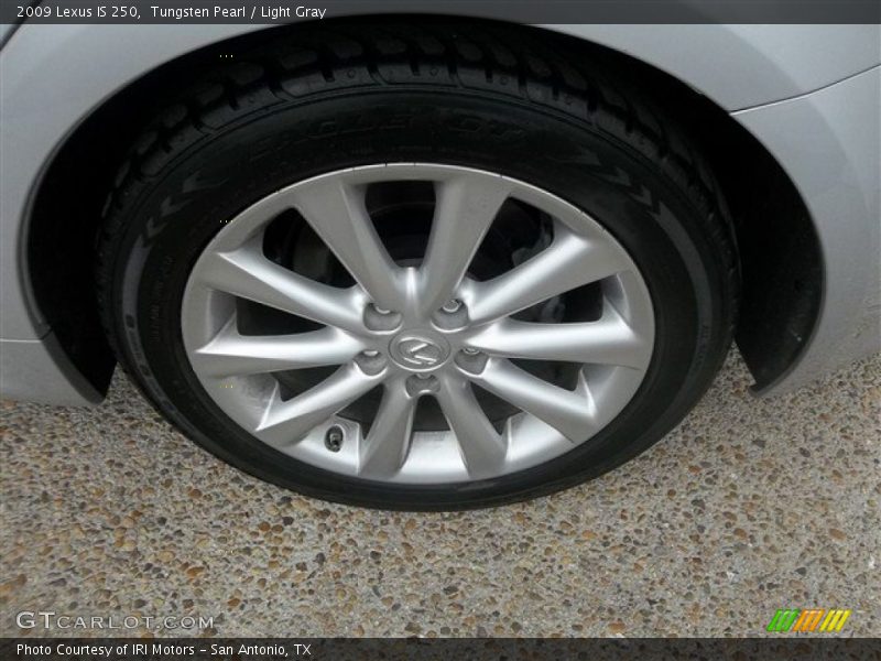 Tungsten Pearl / Light Gray 2009 Lexus IS 250