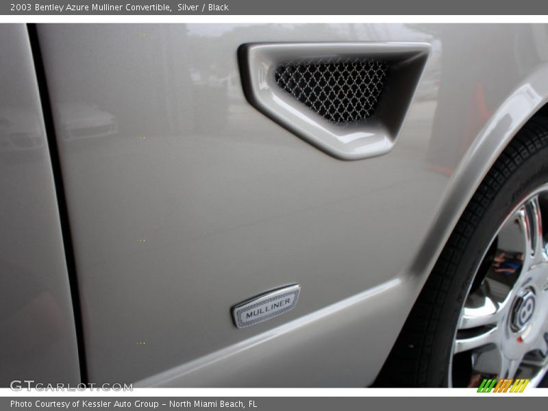 Silver / Black 2003 Bentley Azure Mulliner Convertible