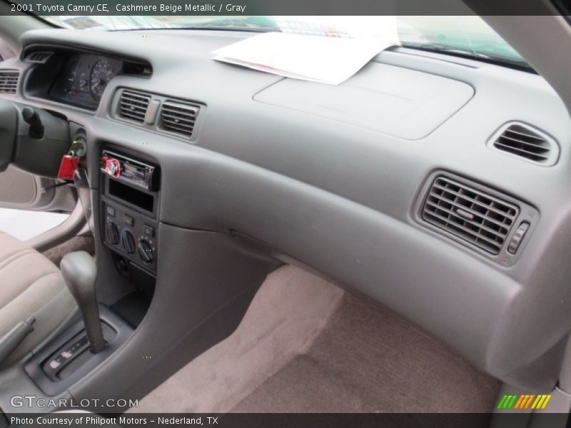 Cashmere Beige Metallic / Gray 2001 Toyota Camry CE