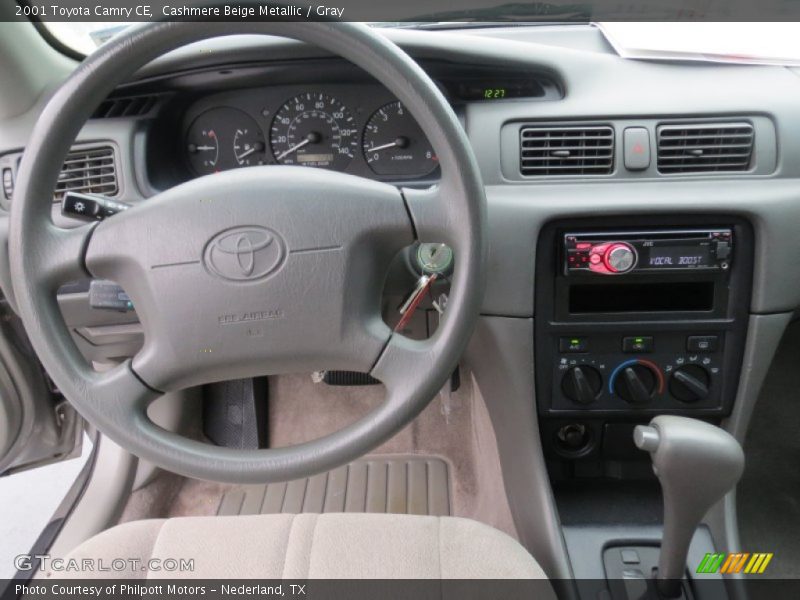 Cashmere Beige Metallic / Gray 2001 Toyota Camry CE