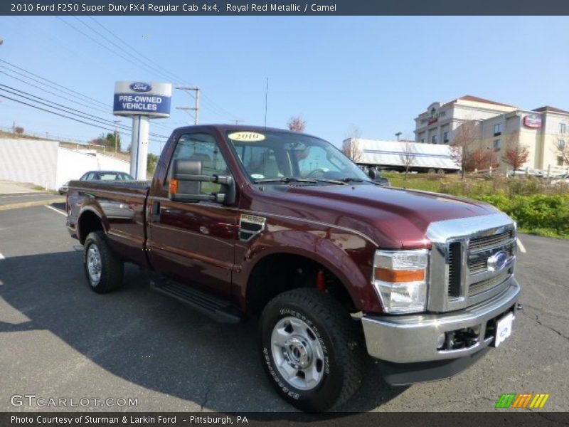Royal Red Metallic / Camel 2010 Ford F250 Super Duty FX4 Regular Cab 4x4