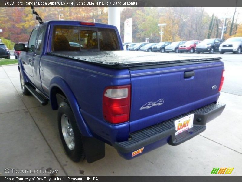 Sonic Blue Metallic / Dark Graphite 2003 Ford Ranger Edge SuperCab 4x4